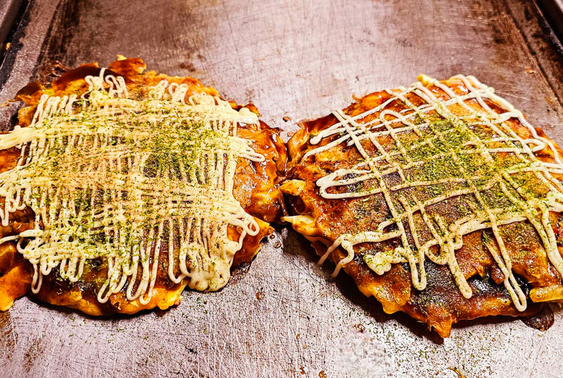 鉄板お好み焼きゴッコ（貸し切り部屋にて）